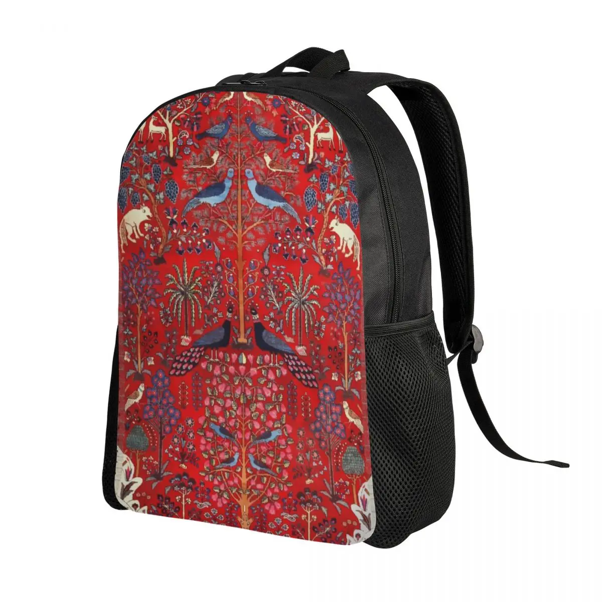 3D Print Tree Of Life Animal Garden Persian Rug Backpack for Boys Girls Bohemian School Travel Bags Bookbag Fits 15 Inch Laptop