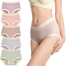 2024 Women Underwear Ice Silk Briefs High Waist Seamless Panties Breathable Comfortable Stretch Female Plus Size Underpants