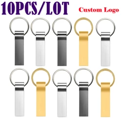 10PCS Custom Logo Whistle Metal USB2.0 Flash Drive pen drive Real Capacity 32gb 4gb 128mb Memory Stick 8gb 16gb U Stick Pendrive