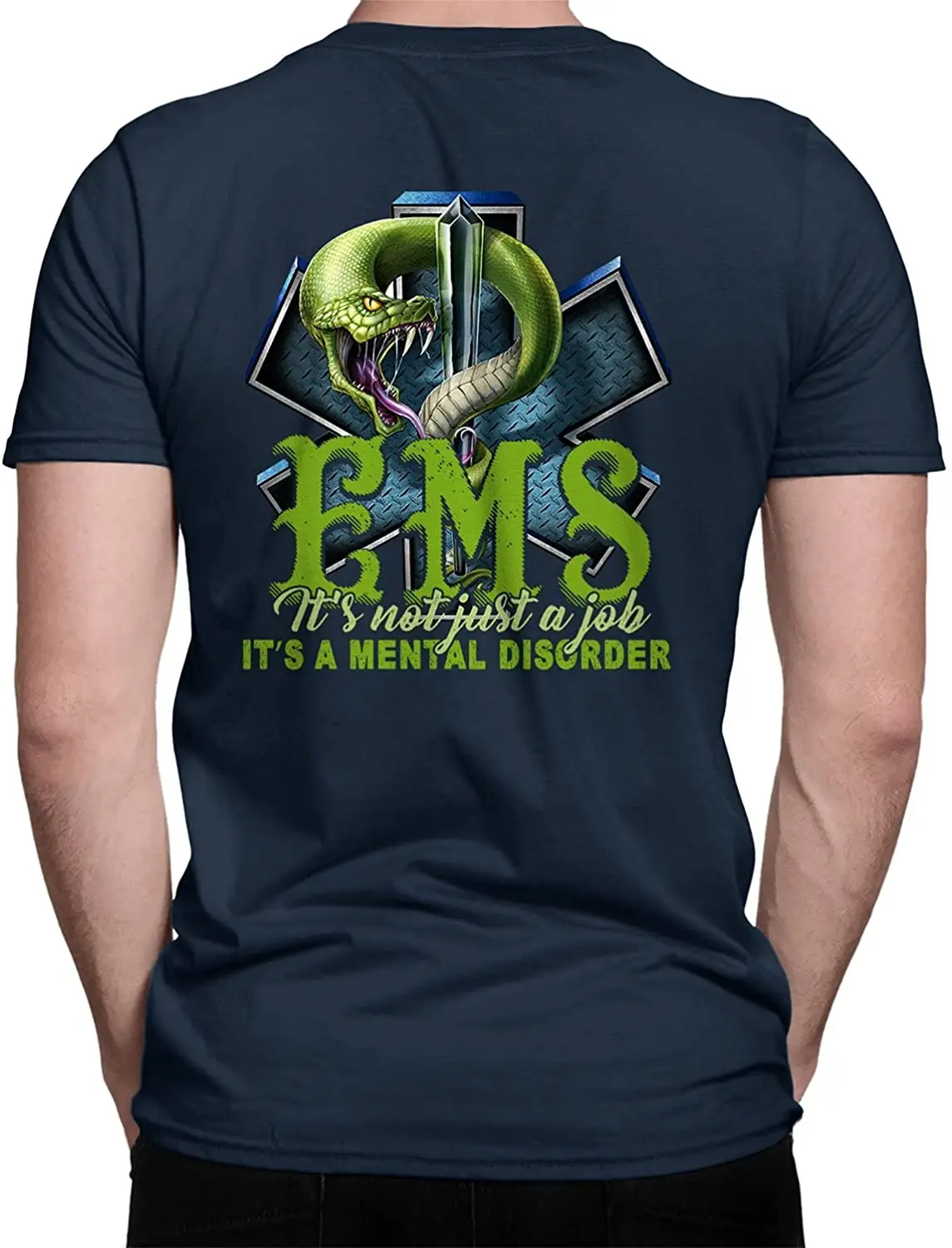 It's Not Just A Job It's A Mental Disorder. Star of Life EMS T Shirt. Short Sleeve 100% Cotton Casual T-shirts Loose Top  S-3XL