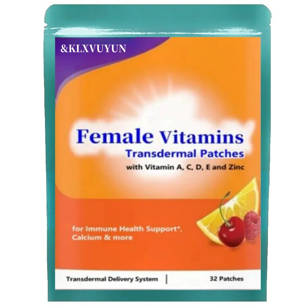 

Women’s 50+ Multivitamins Transdermal Patches, Multivitamin for Women with Vitamins B6,B12, Vitamin D, Calcium and Zinc