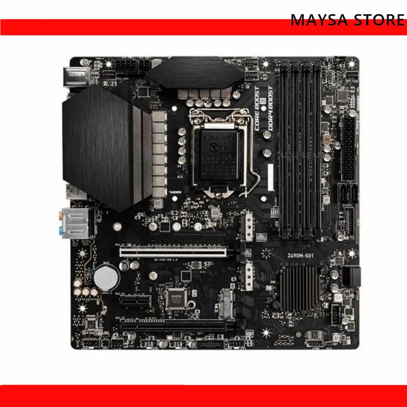

For MSI Z490M-S01 Motherboard 128GB LGA 1200 DDR4 Micro ATX Mainboard 100% Tested Fully Work