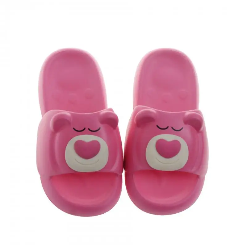 Kawaii Lotso Slippers Cartoon Summer Eva Student Dormitory Wear Non-Slip Soft Bottom Versatile Slippers Women\'s Bathroom Sandals