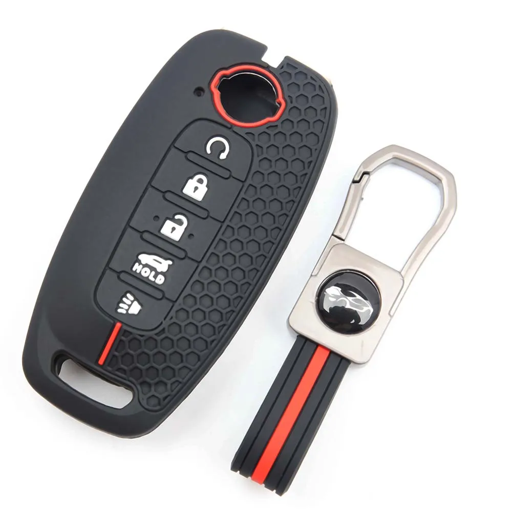 Silicone Keychain key Cover Case for Nissan Versa X-Trail T33 Serena Rouge Kicks Pathfinder Ariya Rogue 2023 Car Accessories