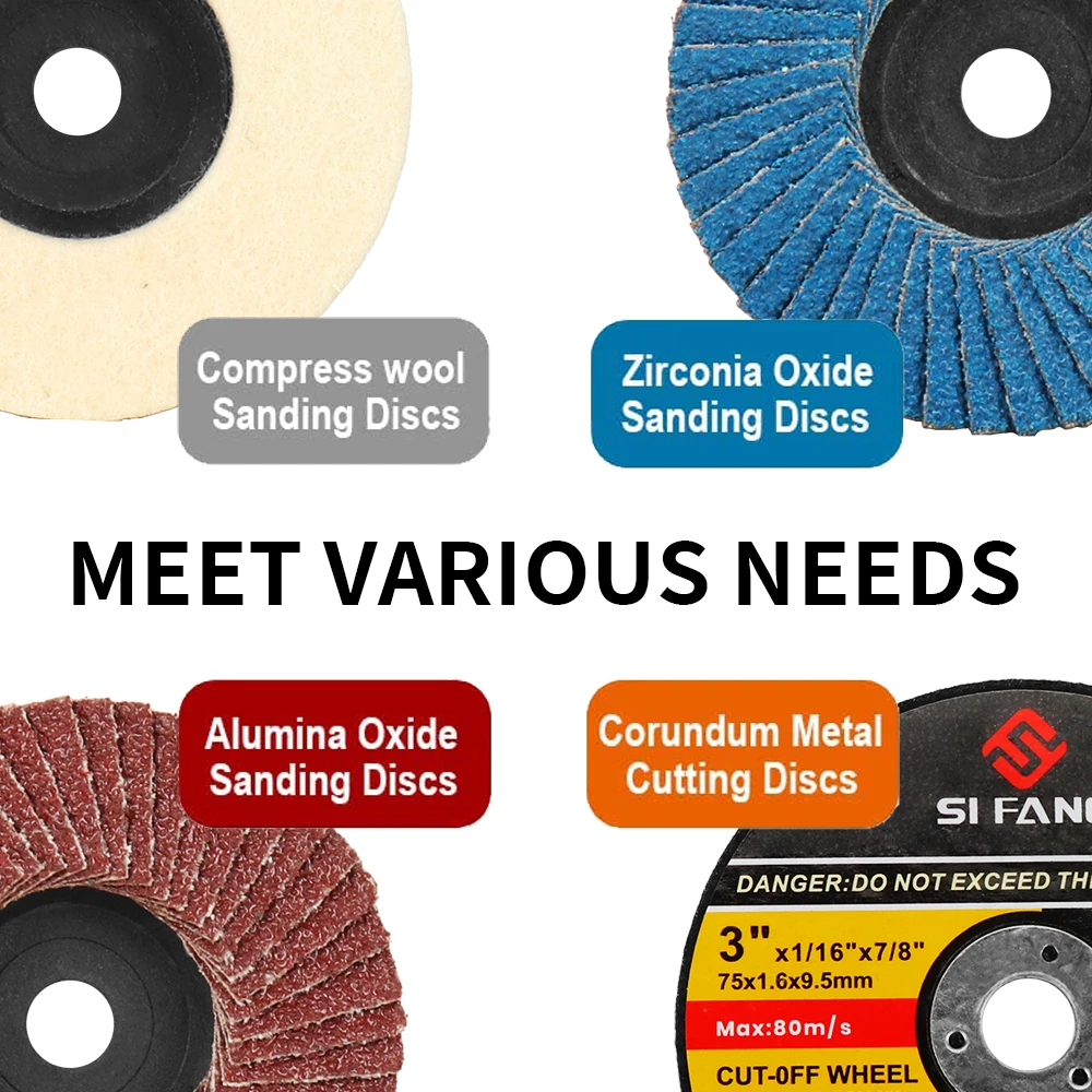 3\'\' Grinding Wheel Metal Cutting Disc 75mm Wood Circular Saw Blade Polishing Sheet For 12V Mini Brushless Angle Grinder