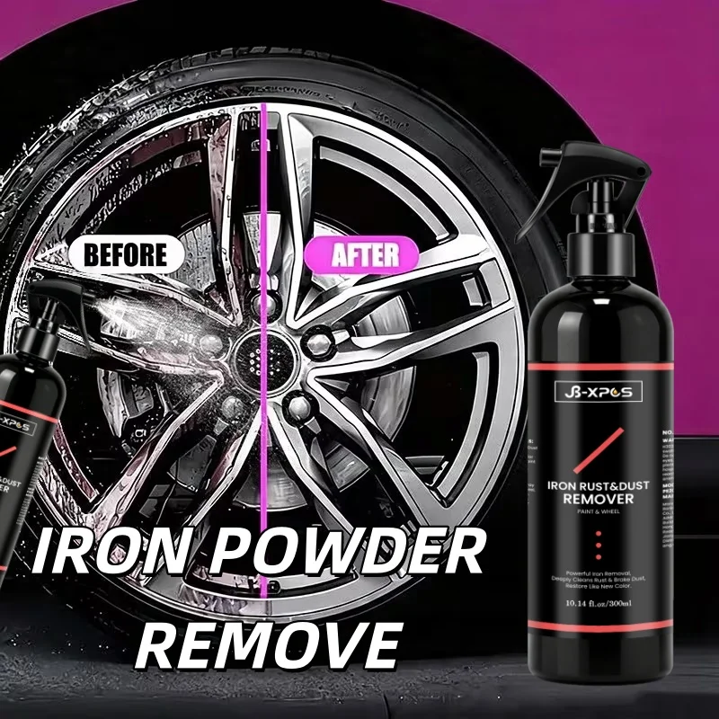 Auto Iron Powder Remover, Effective Decontamination For Wheel Rims Car Paint, Eliminate Iron Particles & Brake Dust YT0608