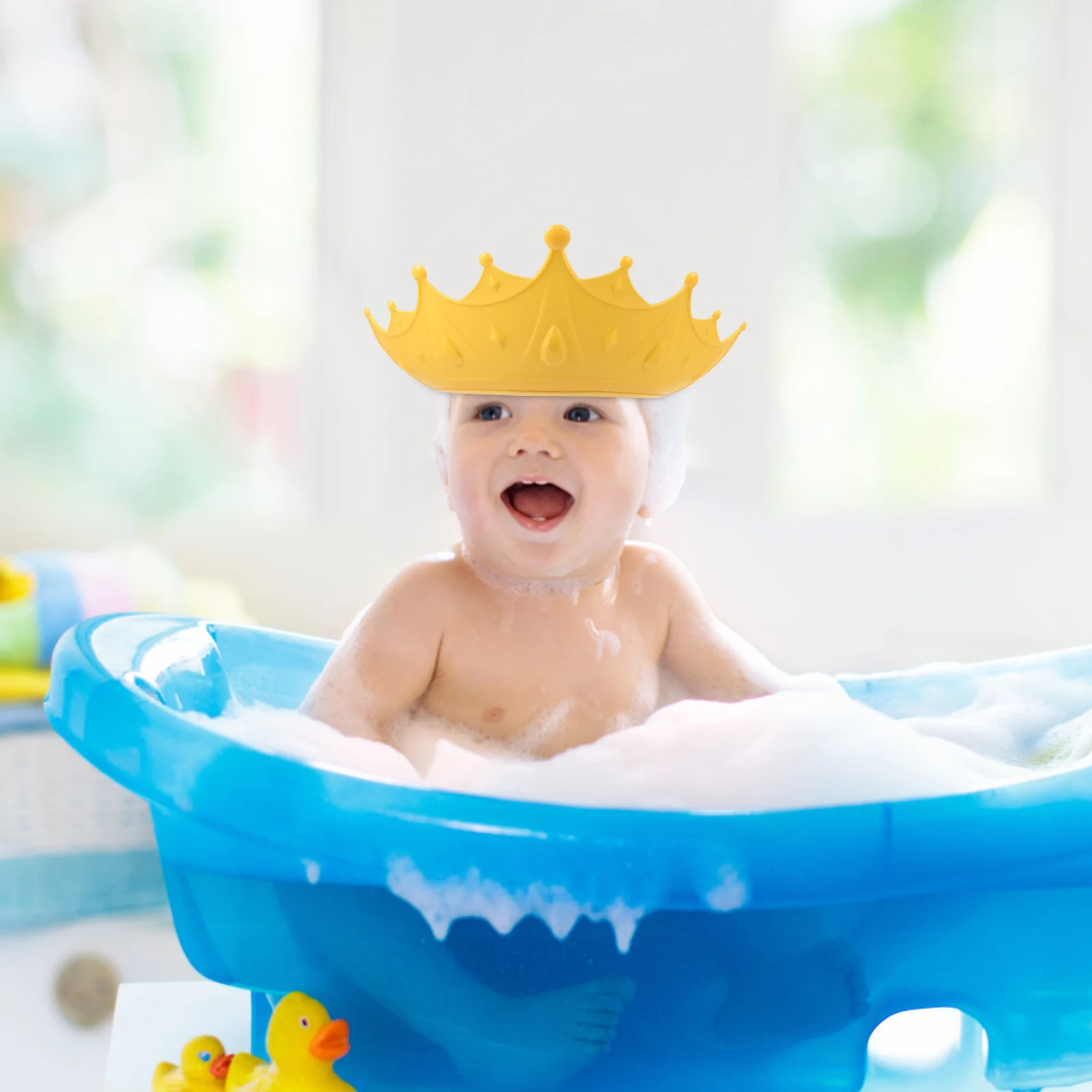 

Bath Visor for Toddlers Baby Shower Hat with Adjustable Design Hair Washing Shield Keeps Bath Time Safe and Fun