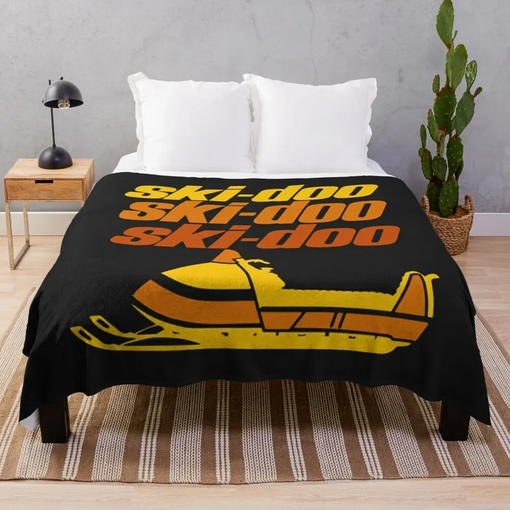 

Ski Doo T-ShirtSki Doo vintage Snowmobiles Throw Blanket valentine gift ideas Weighted bed plaid Blankets