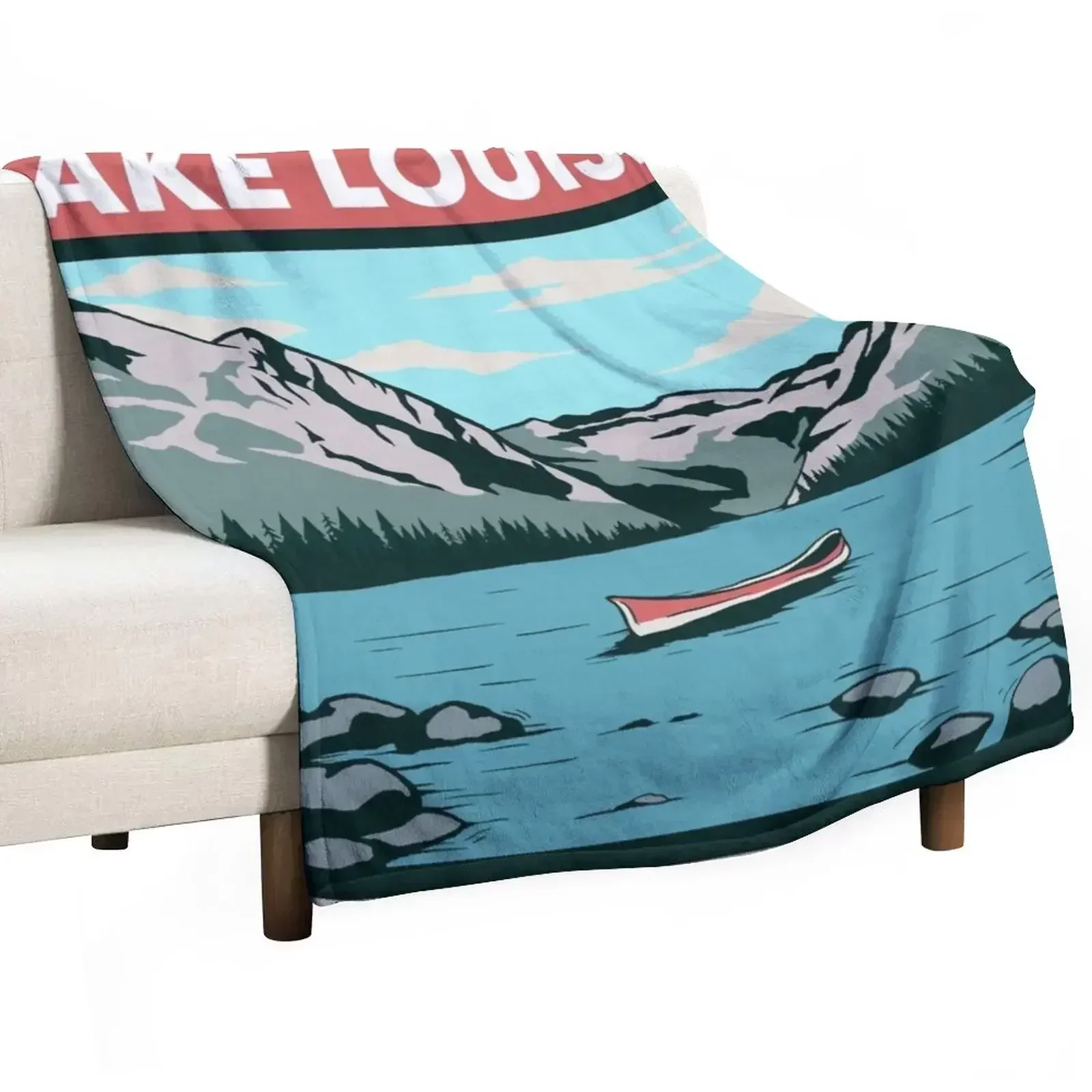 

New Lake Louise Banff National Park Throw Blanket Fuzzy Plush Throw Blanket for Sofa Chair
