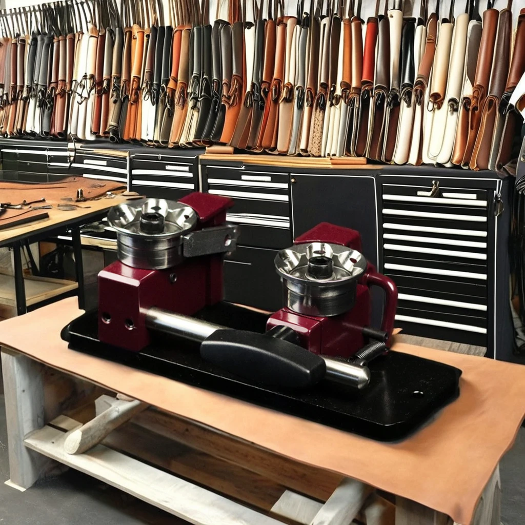Hand Operated Leather Skiving Machine Supply Belt Edger for Working Strap Edge Leather Crafting Tool