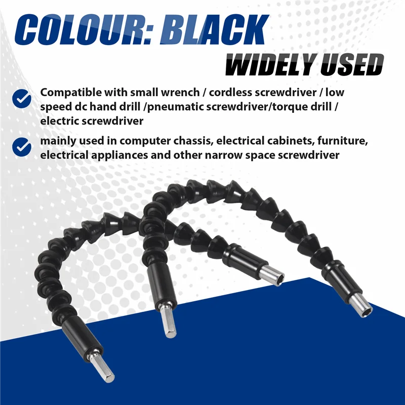 

A21I-Flexible Drill Extension Hex Shank Drill Nut Driver Bit Set, Bendable Drill Bit,Universal Socket Adapter Set