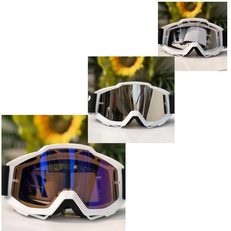 Large View Motocross Offroad Goggles UV Blocking Anti-Scratch Lens Mountain Biking Dirt Bike Riding Equipment
