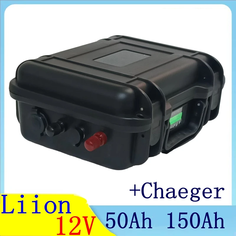 

12 В 100 Ач 150 Ач 120 Ач 80 Ач 60 Ач 50 Ач литий-ионный аккумулятор для пропеллера, гольф-кара, рыболокатора, лодки + зарядное устройство