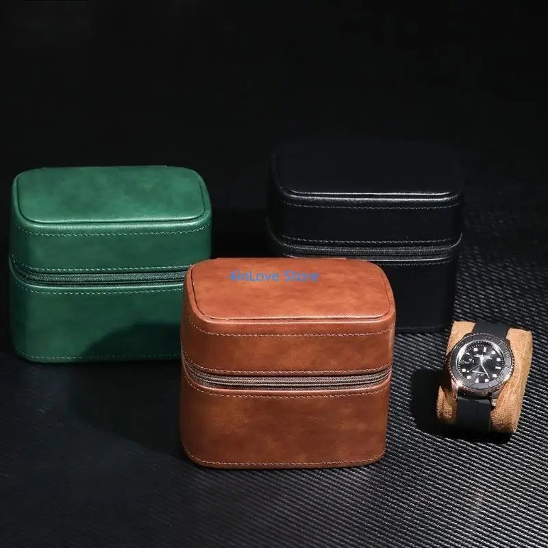 

T4MD Watch and Jewelry Storage Box for Watch Lovers Portable Watch Storage Case
