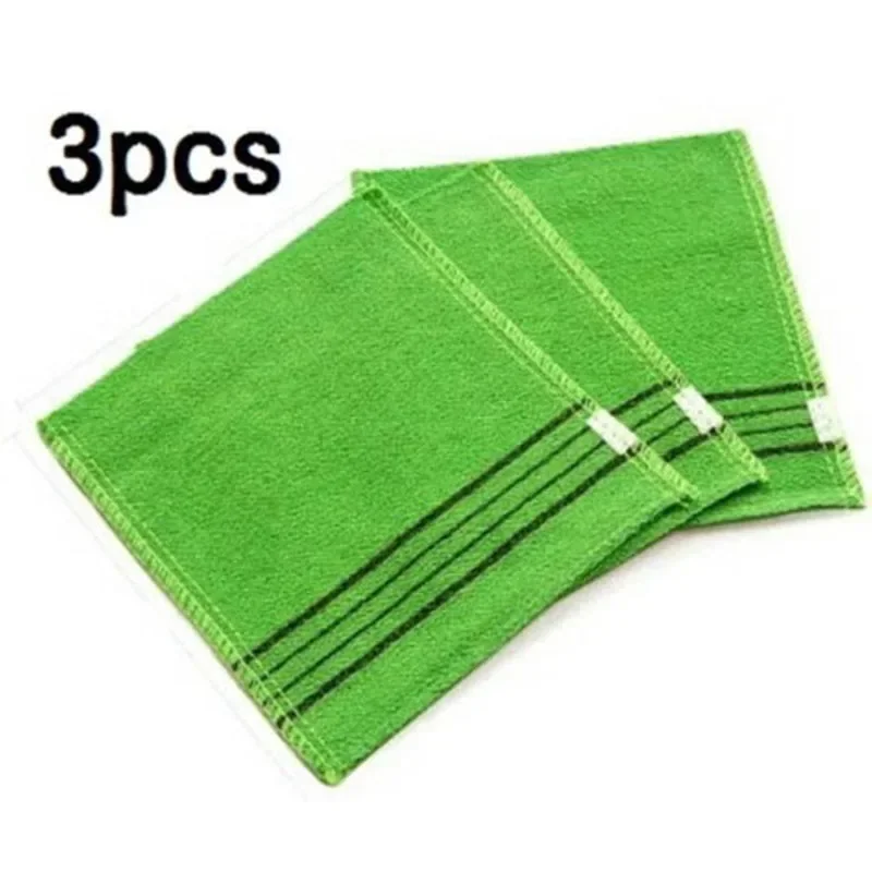 3pcs Korea Italy Towel Bath Massage Skin Care Body Scrub Exfoliating Towels Water Absorption Adult Bath Towel Solid Color