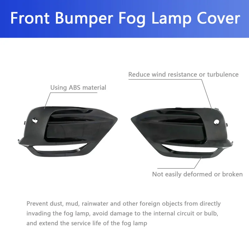 Three-Piece Set for S90 V90 New Plastic Front Bumper Fog Light Cover L R 31425143 31425144 Grille 31425139 for 4
