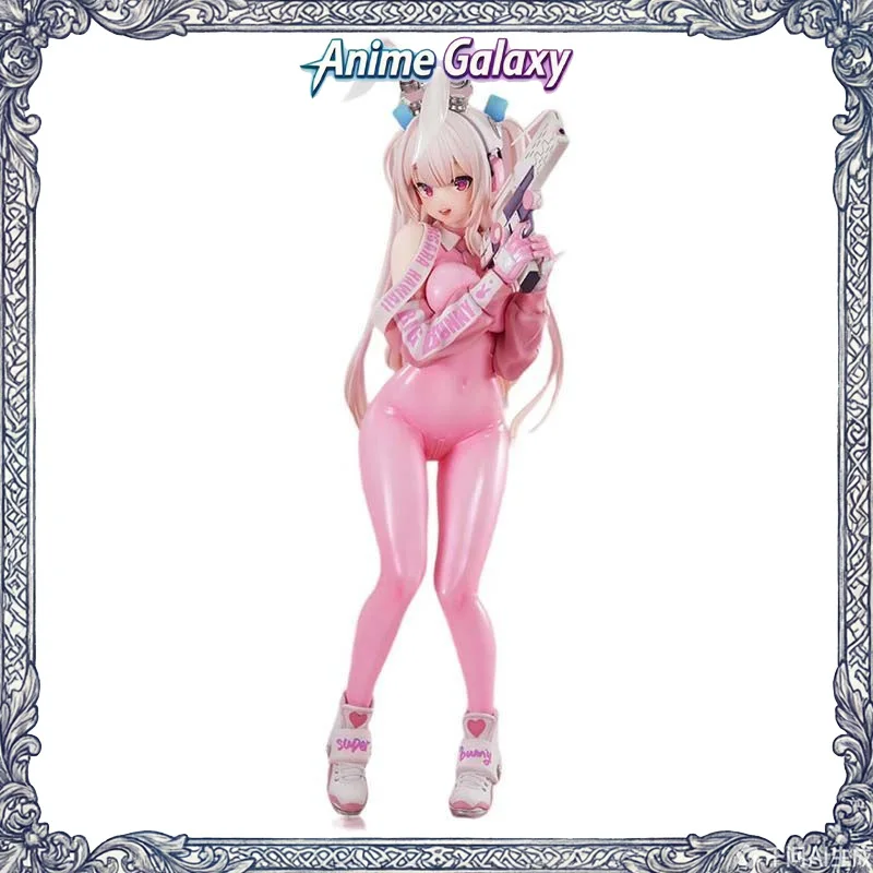 

Высококачественная фигурка Superbunny: Розовая аниме-девушка-кролик с милыми ушками, коллекционная статуэтка, настольное украшение для фанатов аниме и отаку