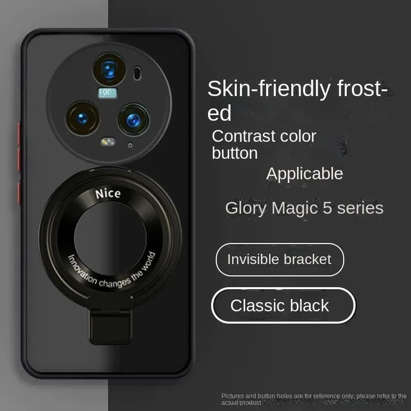 luxury For Magsafe Wireless Magnetic Holder Charging Case For Huawei Honor X6B x9c Magic 8 6 5 7 Pro 400 Lite power Cases Cover