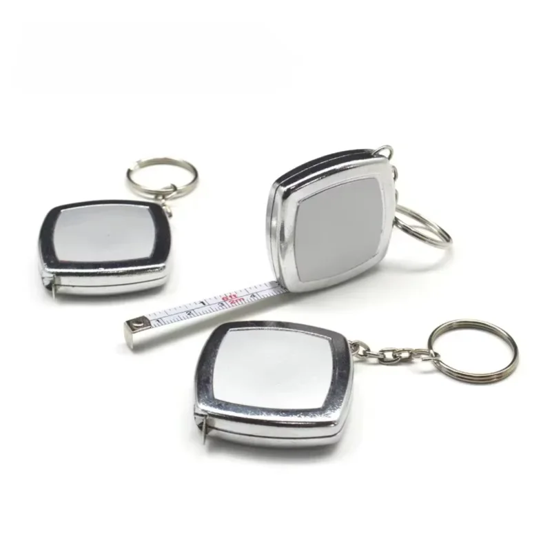 2M Mini Tape Key Chain Portable Cute Small Steel Tape Woodworking Measuring Hand Tools Festive Exquisite Small Gifts