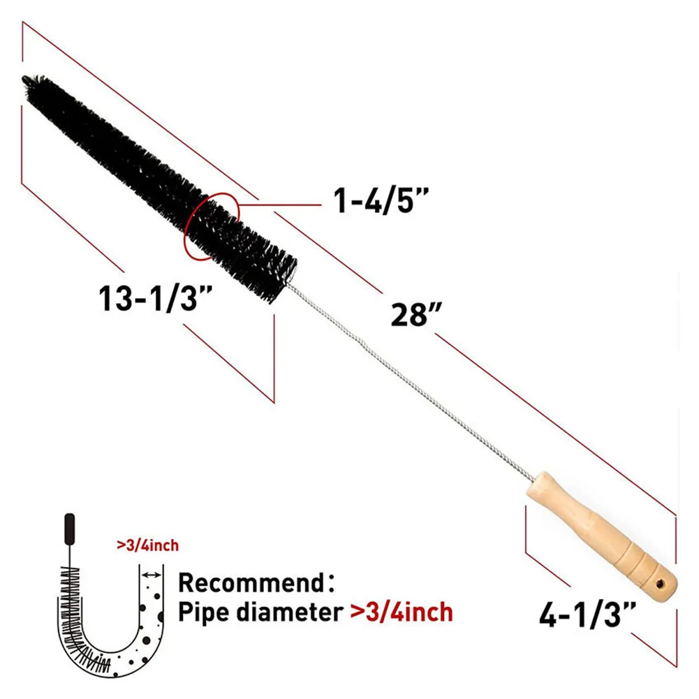 Radiator Cleaner Brush Duster Multi Purpose Long Thin Cleaner With Wooden Handle For Appliance Vents Gaps Corners Cleaning