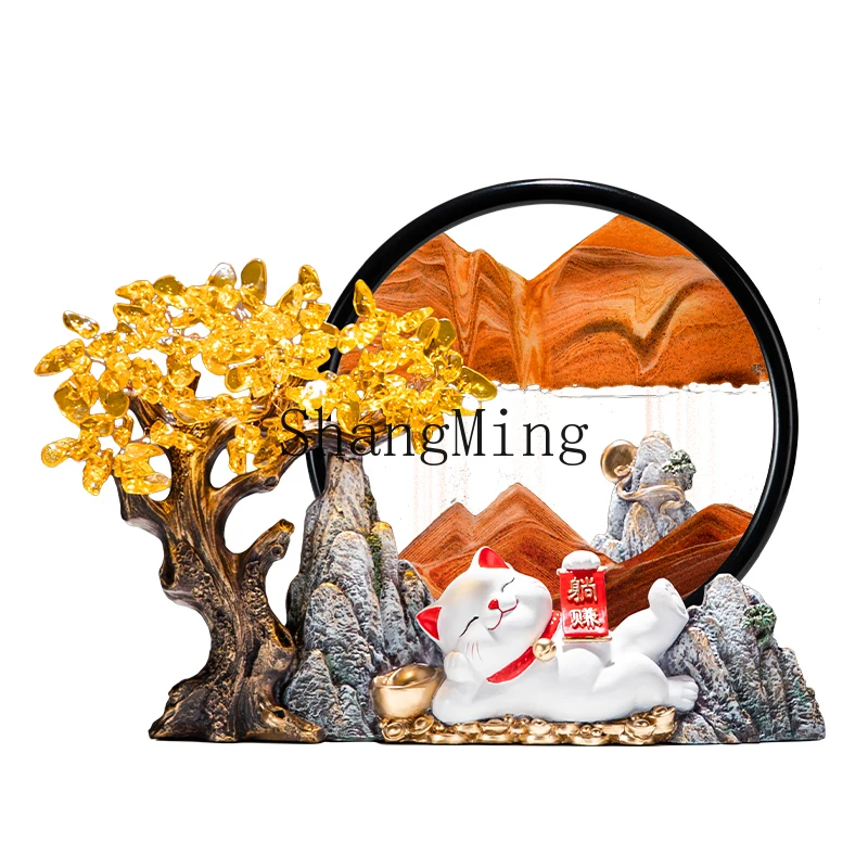 

ZYY Fortune Tree Office Lucky Treasure Ornament High-end Ornament