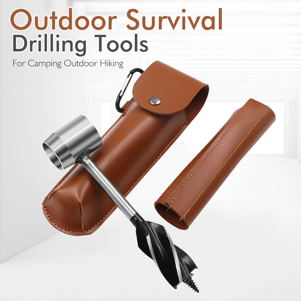 Strumenti di perforazione di sopravvivenza all'aperto trapano per legno trapano manuale per esterni supporto per trapano set coclea manuale