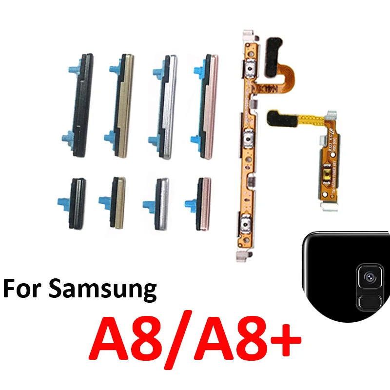 For Samsung Galaxy A8 A8+ A530 A730 Phone Power Volume Button On Off External Key Internal Flex Cable Ribbon Parts