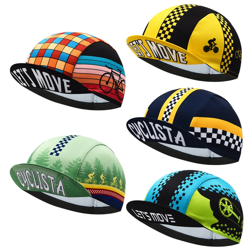 5 Styles Let Us Move Colors New CLassical Cycling Caps Breathable Unisex Gorra Ciclismo JIASHUO