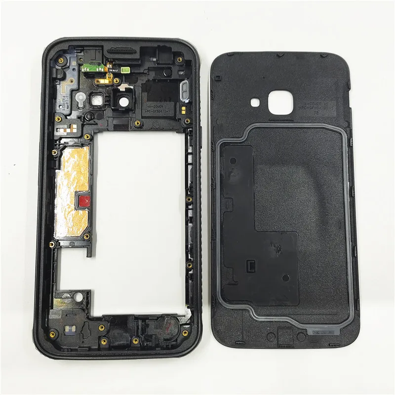 Full Housing for Samsung Galaxy Xcover 4 G390 SM-G390F Middle Frame+Battery Cover Back Rear Door Housing Case with Camera Lens