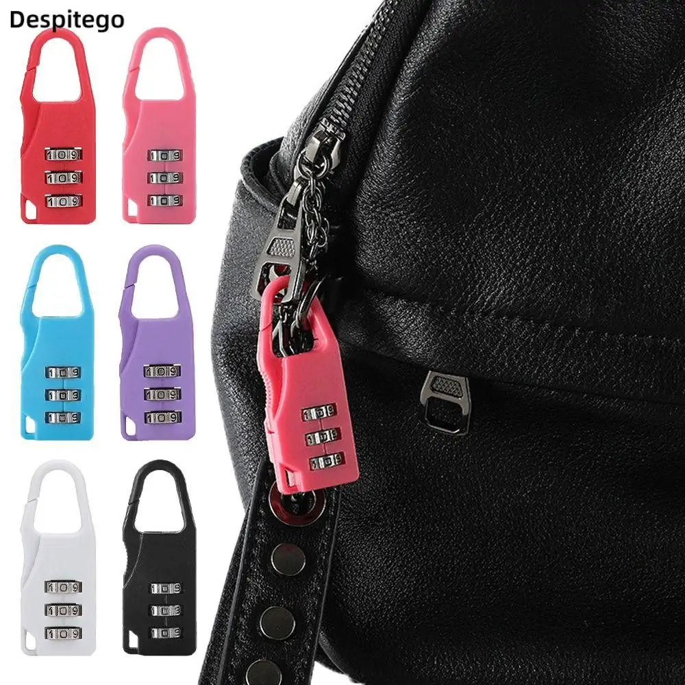 Solid Plastic Luggage Password Locks Outdoor Travel Anti-theft Backpack Password Locks Luggage Locks