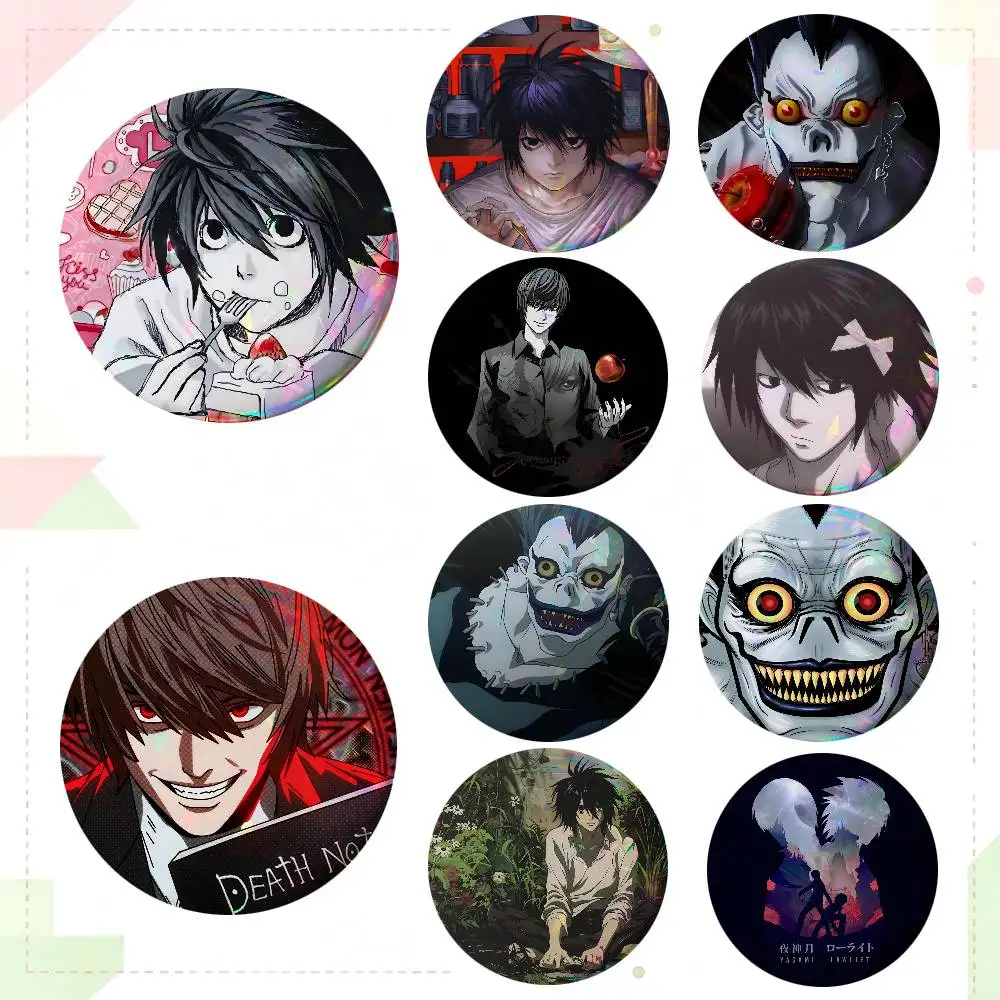Anime DEATH NOTE Round Badges Can Be Used To Decorate Clothes And Backpack Pins