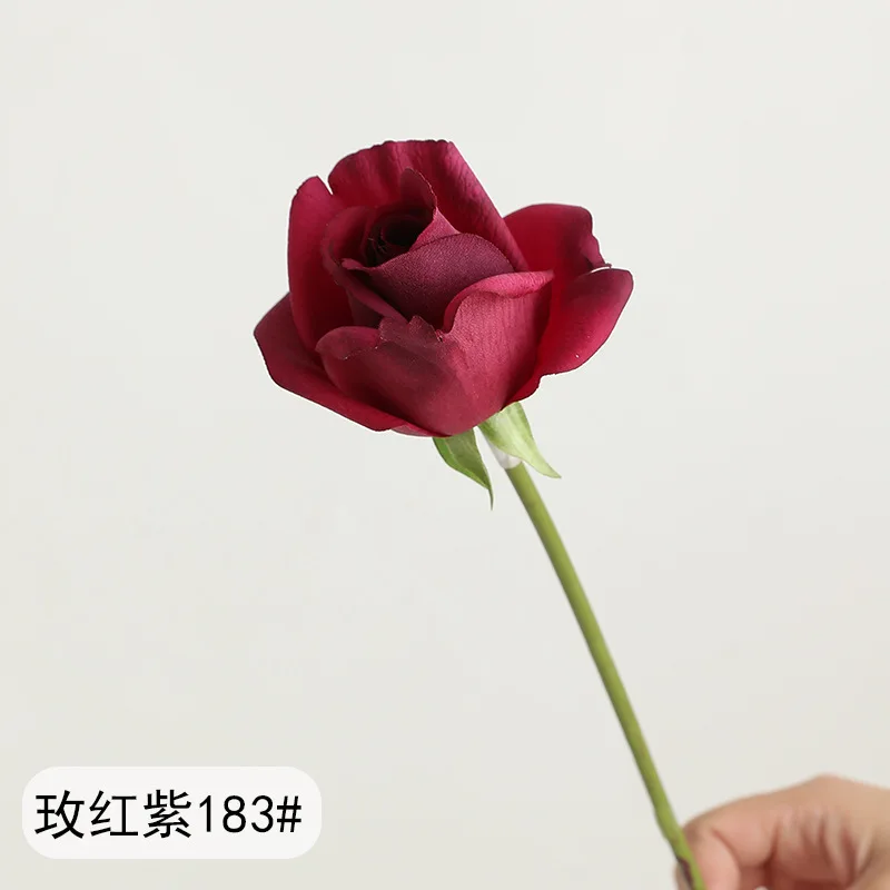 10 Stück Feuchtigkeitsspendende Rosen mit Echtem Touch, Künstliche Blumen, Brautstrauß, Hochzeitsrosen, Party- und Heimdekoration, Valentinstagsgeschenkstrauß – Detail 8