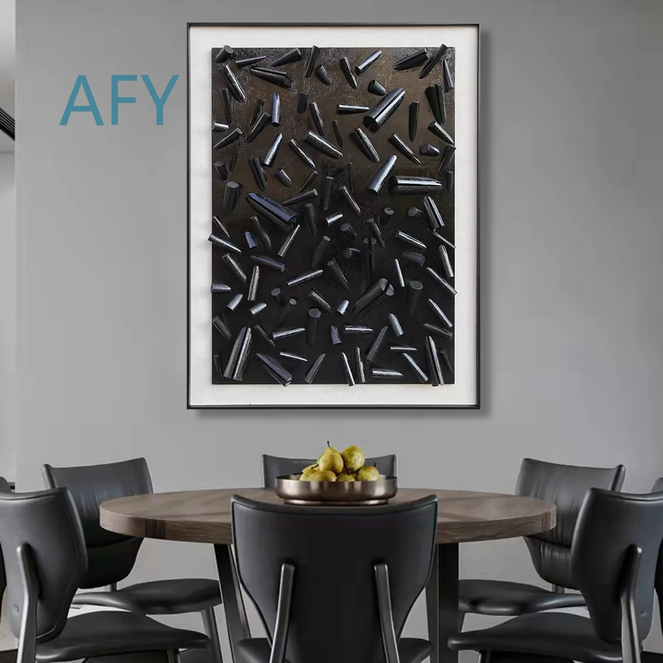 Luxury Wall Art for Hallway Entryway Corridor Living Room Bedroom Hotel Model Room Decor 3D Wooden Relief Painting Abstract