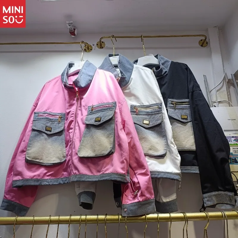 

2025 New Spring Fashion Petite Short Jacket Women Loose Fit Baseball Coat Streetwear Style Casual Outerwear