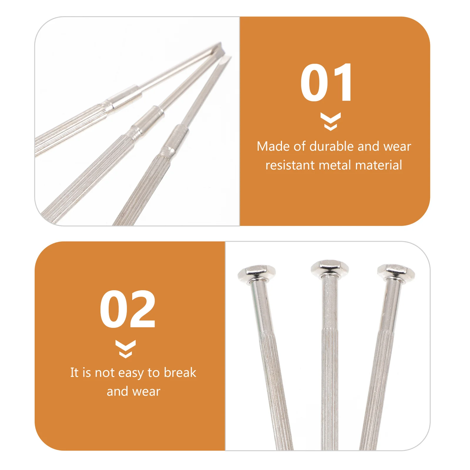 3 قطعة ساكس الناي مفك المعادن دائم غير الصدأ أداة إصلاح لآلات النفخ الموسيقية عدة الساكسفون مفك البراغي