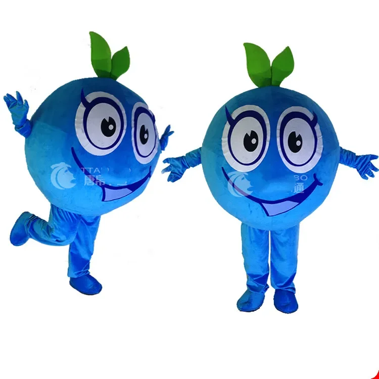 

Fruit Blueberry Mascot Costume Advertising Carnival Halloween Holiday Festival Cosplay Suit Outfits Mascot Costumes Can Add Logo