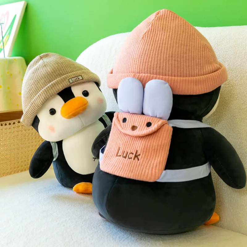 20cm Lucky Penguin Plush Toys Kawaii Stuffed Cartoon Animal Doll Birthday Christmas Gift for Kids Children