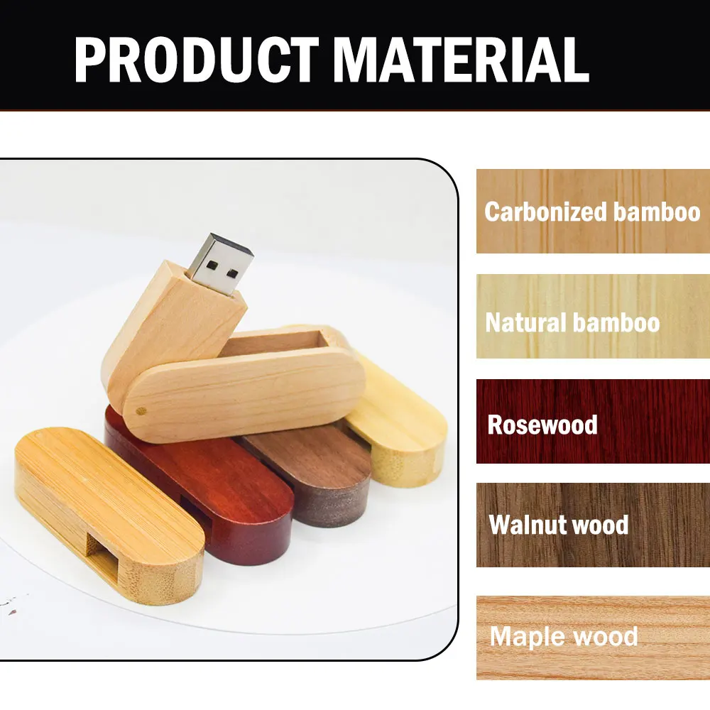 10/20pcs/lot High Speed Maple Wood USB 2.0 Flash Drive Pendrive 64gb 32gb 16gb 8gb Top Quality for Photography Gifts(free Logo)