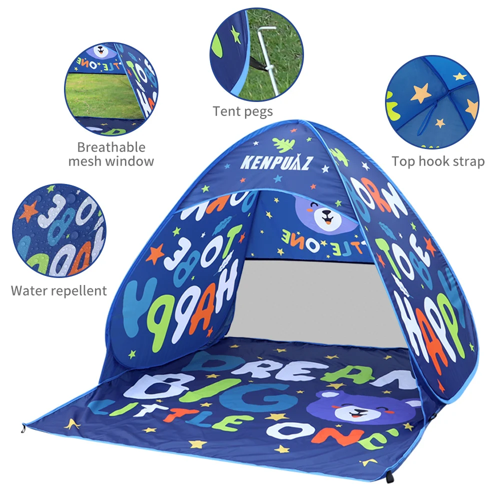 Swimbobo Strand Wasserdichtes Familienzelt Kinder Outdoor Camping Kinderzelte Belüften Pop Up Offen Tragbar Für Baby Sonnenschutz