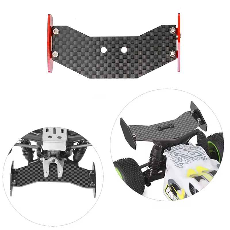 Carbon Fiber RC Rear Wing for Losi 1/24 Micro B - Lightweight High-Speed Upgrade, Easy Install