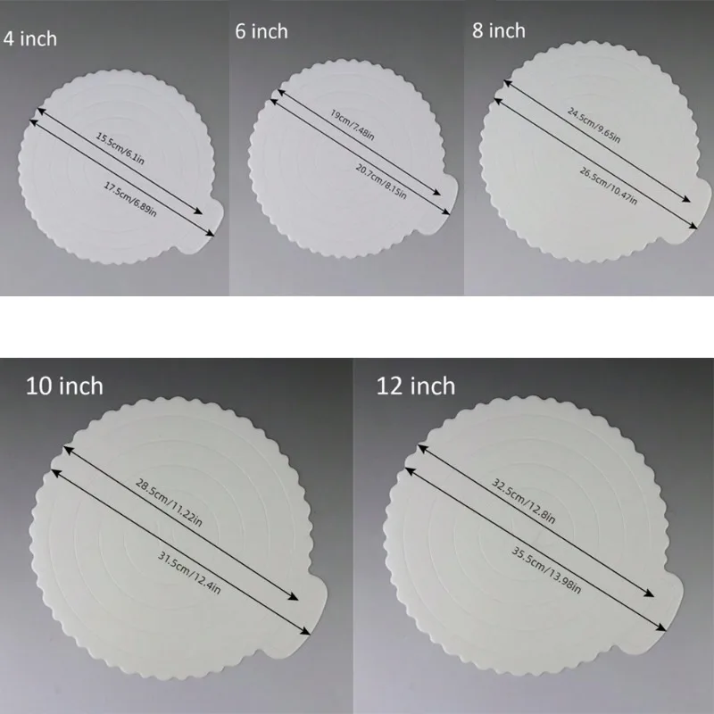 Wiederverwendbares rundes Kuchentablett aus Kunststoff mit verdickter Basis für Zuhause, Backen, Party-Dekoration, Dessert-Display, lebensmittelechtes Küchenhelfer