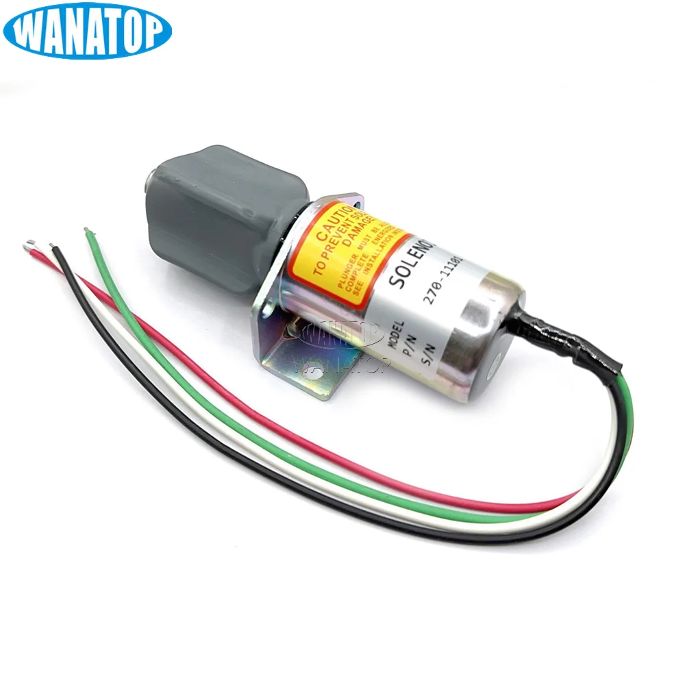 12V 4-Wire Shutoff Solenoid 270-11101 27011101 For Corsa Marine Electric Diverter System
