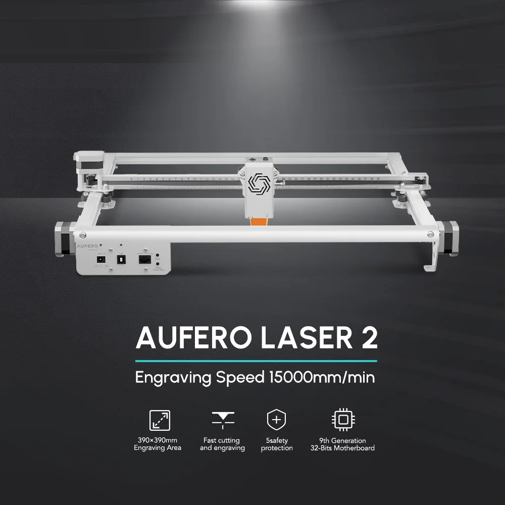 

Aufero 2 лазерный гравер Laser Engraver Desktop Engraving Cutting Machine Woodworking Acrylic Metal Tool Leather Marking Printer