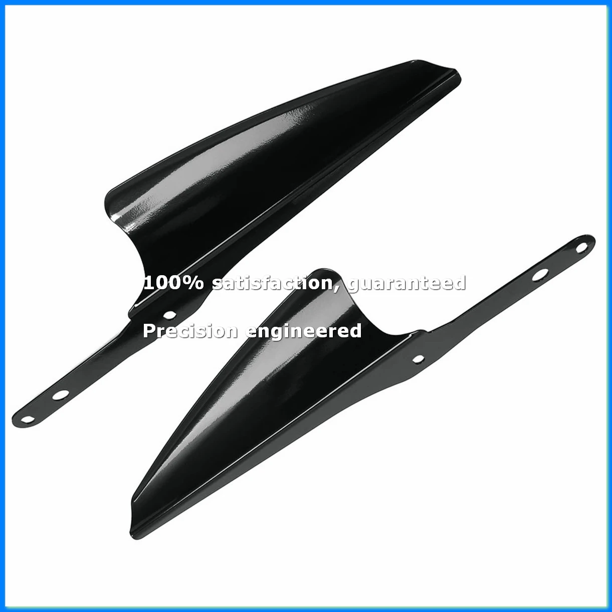 

Motorcycle Front Fork Mount Wind Deflectors Windscreen Fairing for Touring Road 1995-2021(Silver)-ABAM