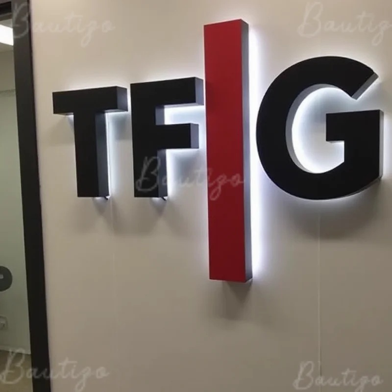 

Custom 3D LED Light Up Metal Letters Sign For Storefront Business Outdoor Waterproof Illuminated Backlit Signage Display