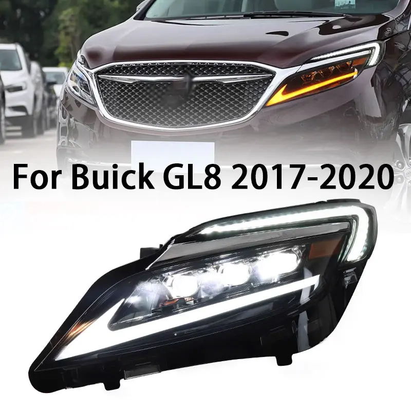 

Автомобильные фары для Opel Buick GL8 светодиодный фары 2017-2020 фары GL8 DRL сигнал поворота фары дальнего света ангельские глазки