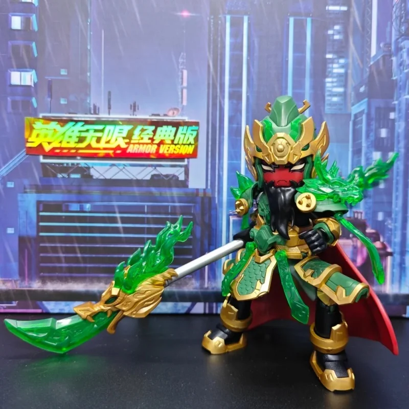 Novo em estoque blokees herói ilimitado zhuge liang guan yu ma chao edição clássica tang sanzang sha wu caixa cega brinquedos presentes do feriado