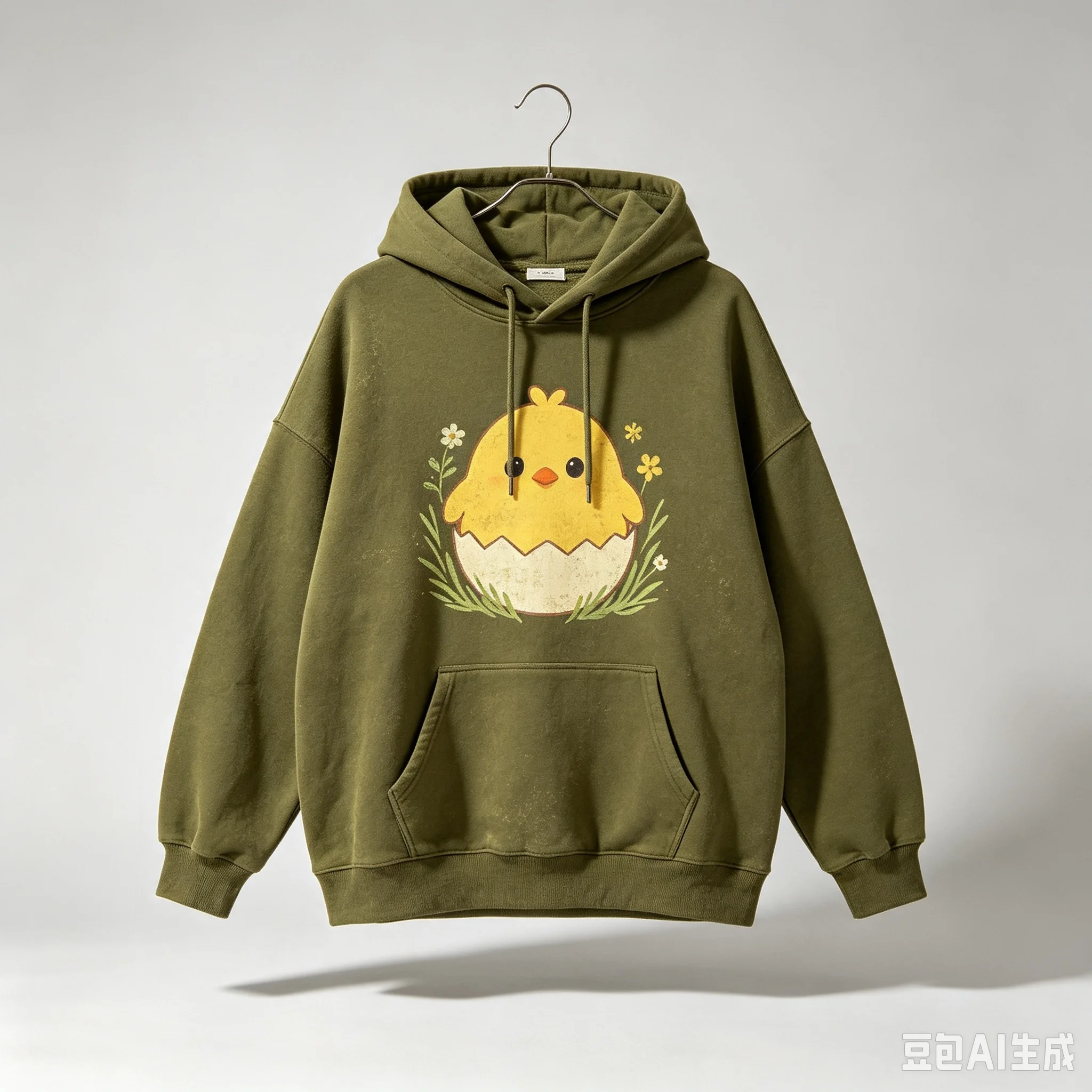Cute Cartoon Chicken Graphic Hoodie Women Men Kawaii Little Chicken Print Hooded Sweatshirt Casual Oversize Streetwear Pullover