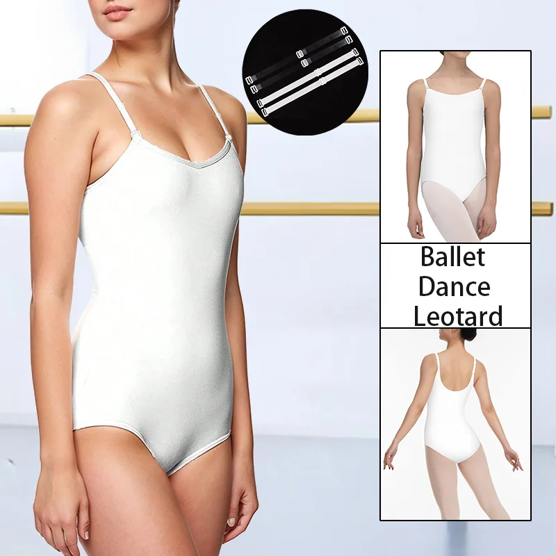 المرأة عارية بروتيل الباليه ملابس رقص الجمباز للكبار الجمباز الرقص تانك القمم مع الأشرطة قابل للتعديل وبطانة أمامية ناعمة
