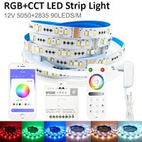 5m 10m SP630E Bluetooth LED Light Strip Controller Kit PWM SPI RGBCCT 5050+2835 Waterproof Night Light with 2.4G Remote Control